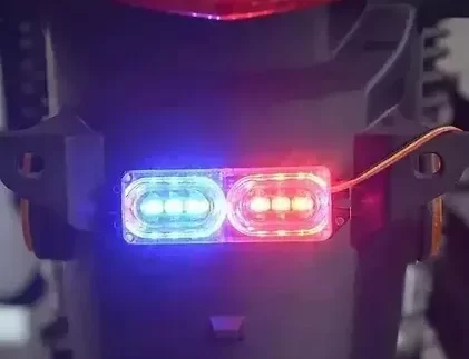 Police Type Light With Flasher Combo With Free Switch For Apache 160 Or Any Two Wheeler